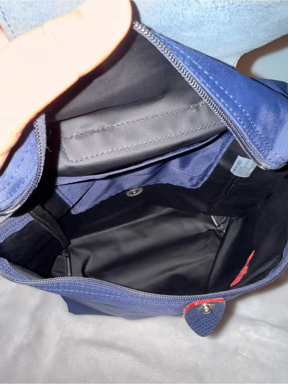 Longchamp Le Pliage Club Backpack in Navy Blue